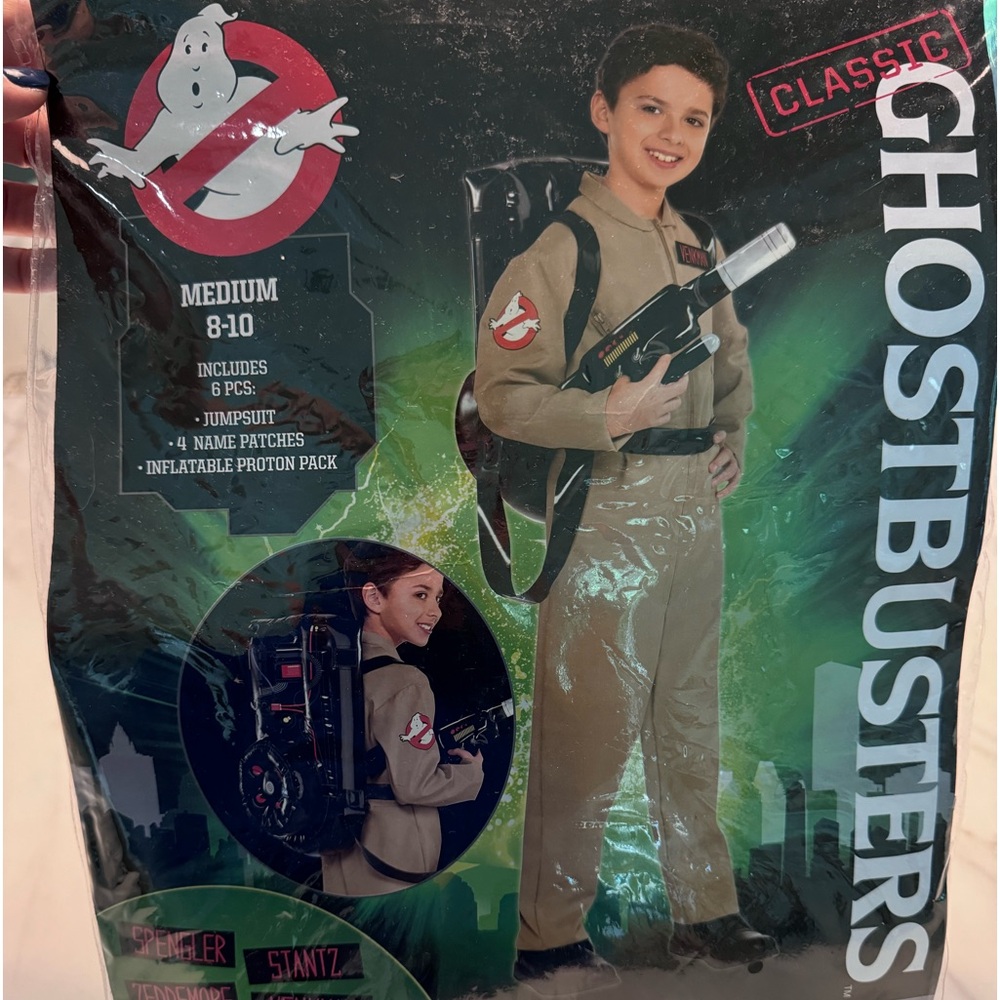 Ghostbusters Costume for Kids, Classic Jumpsuit with Proton Pack Accessory
